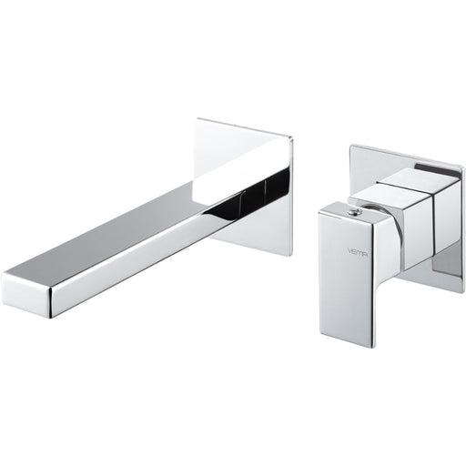 Vema Lys Wall Mounted Basin Mixer - Chrome - Unbeatable Bathrooms