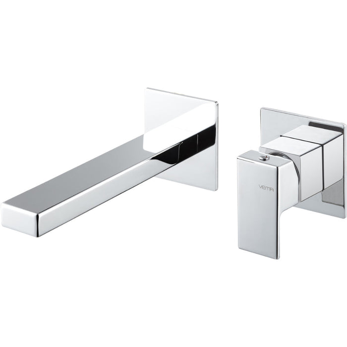 Vema Lys Wall Mounted Basin Mixer - Chrome - Unbeatable Bathrooms