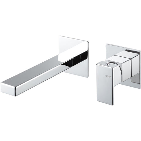 Vema Lys Wall Mounted Basin Mixer - Chrome - Unbeatable Bathrooms