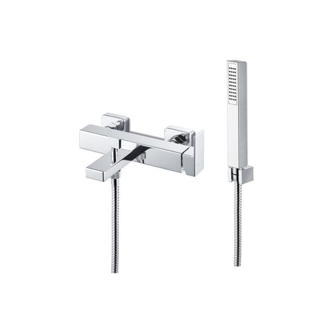 Vema Lys Wall Mounted Bath/Shower Mixer - Chrome - Unbeatable Bathrooms