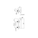 Vema Maira Black Wall Mounted Single Outlet Shower Mixer - Unbeatable Bathrooms