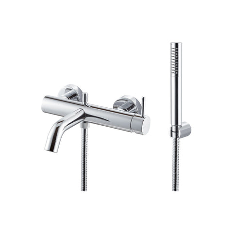 Vema Maira Wall Mounted Bath/Shower Mixer - Chrome - Unbeatable Bathrooms