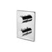 Vema Rectangular Two Outlet Thermostatic Mixer Valve - Unbeatable Bathrooms