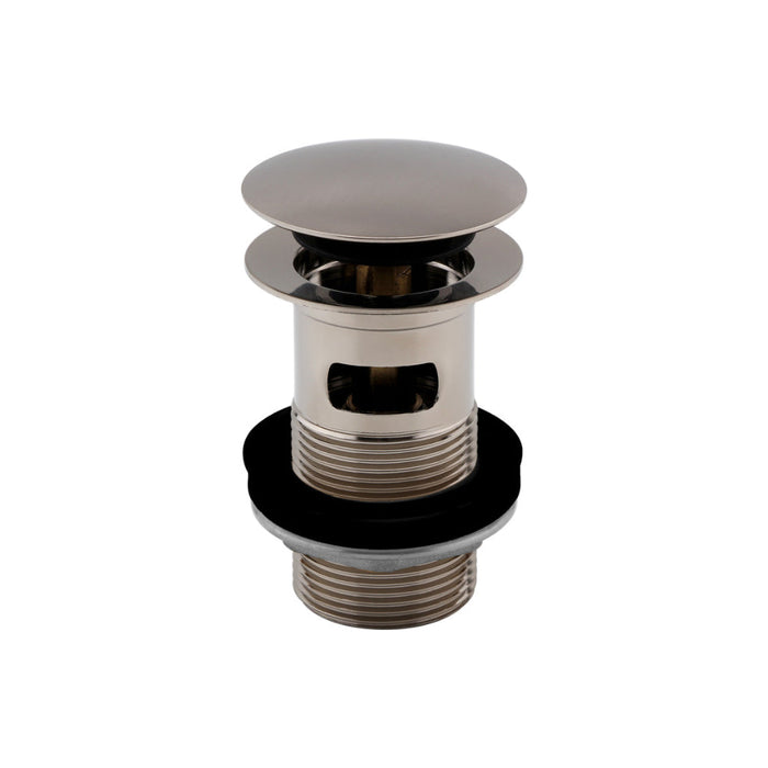 Vema Slotted Push Button Waste - Stainless Steel - Unbeatable Bathrooms