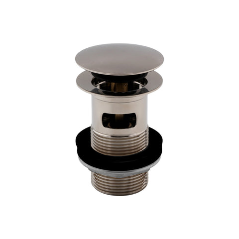 Vema Slotted Push Button Waste - Stainless Steel - Unbeatable Bathrooms