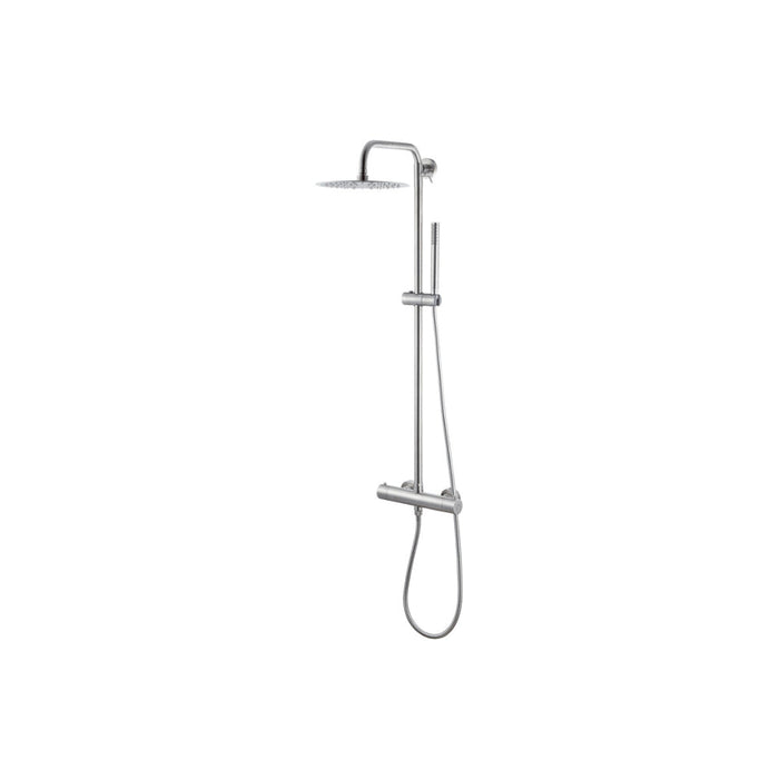 Vema Thermostatic Shower Column w/Fixed Head & Riser - Unbeatable Bathrooms