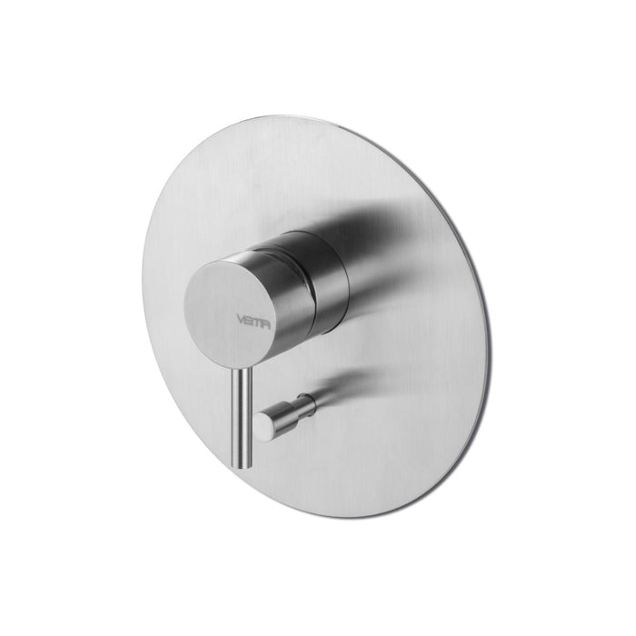 Vema Tiber Two Outlet Shower Mixer w/Diverter - St/Steel - Unbeatable Bathrooms