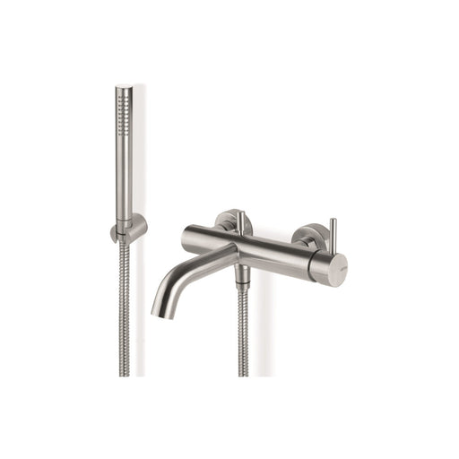 Vema Tiber Wall Mounted Bath/Shower Mixer - St/Steel - Unbeatable Bathrooms