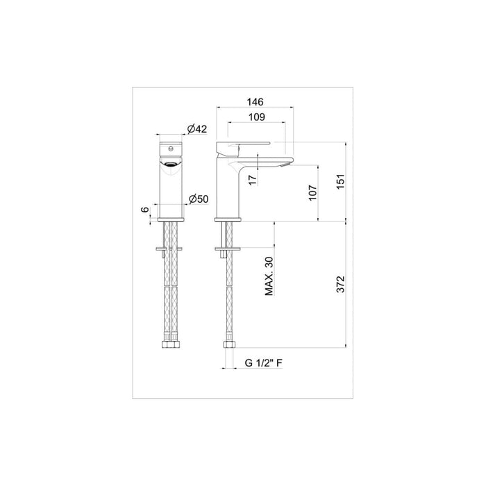 Vema Timea Basin Mixer - Unbeatable Bathrooms