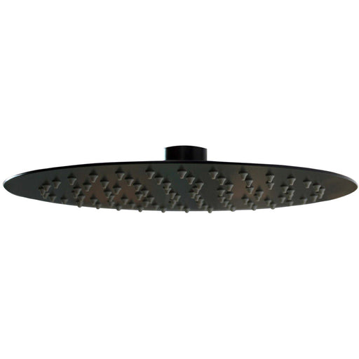 Vema Timea Black 250mm Round Showerhead - Unbeatable Bathrooms