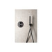 Vema Timea Black Handset Wall Bracket & Outlet - Unbeatable Bathrooms