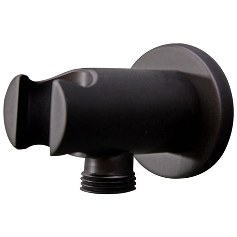 Vema Timea Black Handset Wall Bracket & Outlet - Unbeatable Bathrooms
