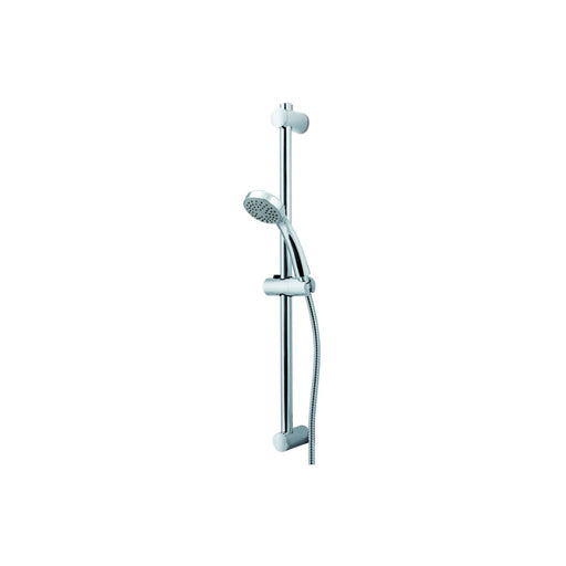 Vema Timea Chrome Riser Handset & Hose Set - Unbeatable Bathrooms