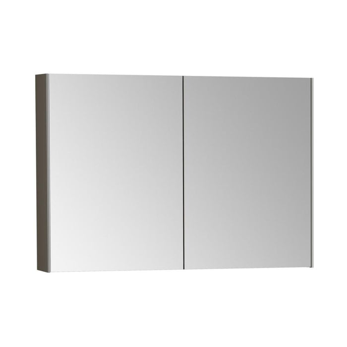 VitrA Mirrored Cabinet - Brushed Chrome - Unbeatable Bathrooms