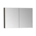 VitrA Mirrored Cabinet - Brushed Chrome - Unbeatable Bathrooms