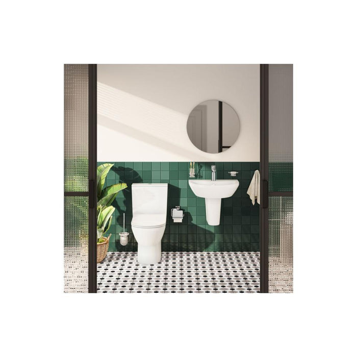 VitrA Round Mirror - Brushed Chrome - Unbeatable Bathrooms
