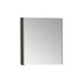 VitrA 620x695mm Mirrored Cabinet - Brushed Chrome - Unbeatable Bathrooms