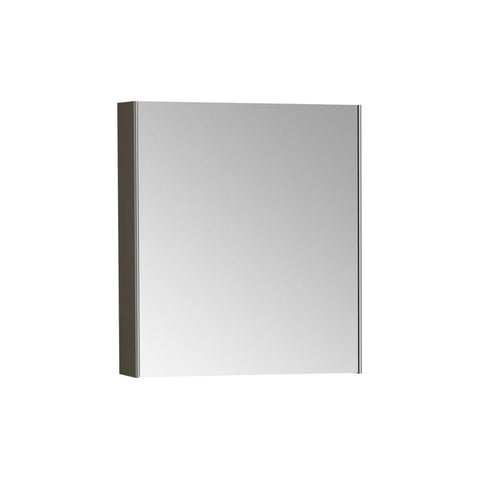VitrA 620x695mm Mirrored Cabinet - Brushed Chrome - Unbeatable Bathrooms