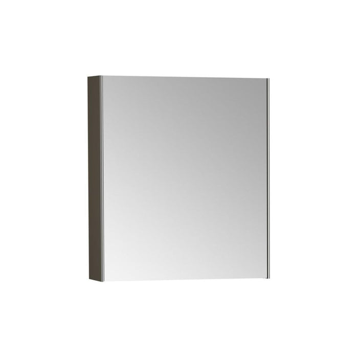 VitrA 620x695mm Mirrored Cabinet - Brushed Chrome - Unbeatable Bathrooms