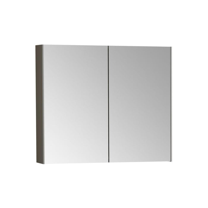 VitrA Mirrored Cabinet - Brushed Chrome - Unbeatable Bathrooms