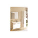VitrA Rectangular Mirror - Brushed Chrome - Unbeatable Bathrooms