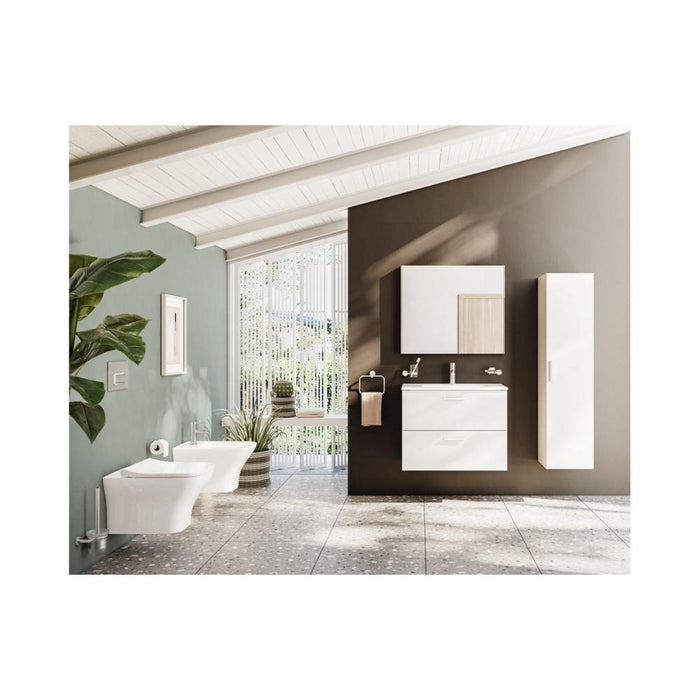 VitrA Rectangular Mirror - Brushed Chrome - Unbeatable Bathrooms