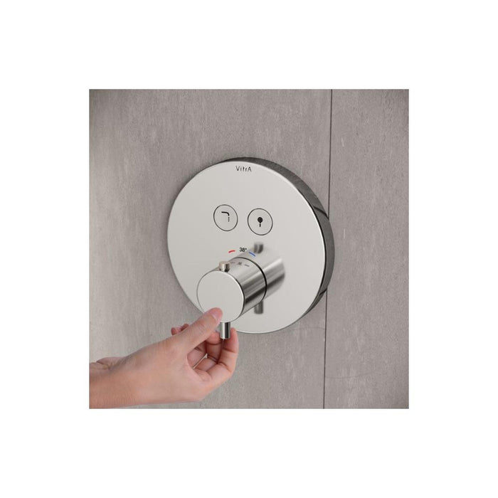 VitrA Aquacontrol Concealed Thermostatic 2-Way Bath Mixer - Unbeatable Bathrooms