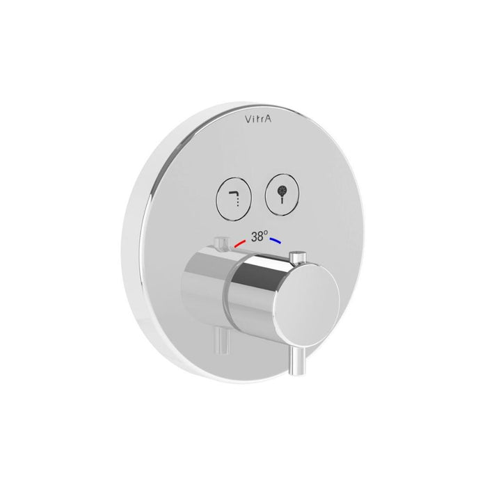 VitrA Aquacontrol Concealed Thermostatic 2-Way Bath Mixer - Unbeatable Bathrooms