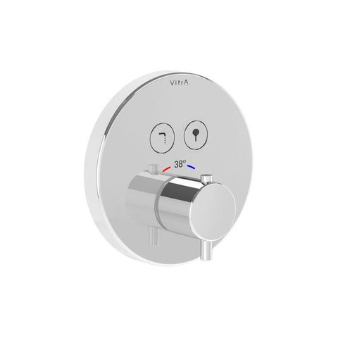 VitrA Aquacontrol Concealed Thermostatic 2-Way Bath Mixer - Unbeatable Bathrooms