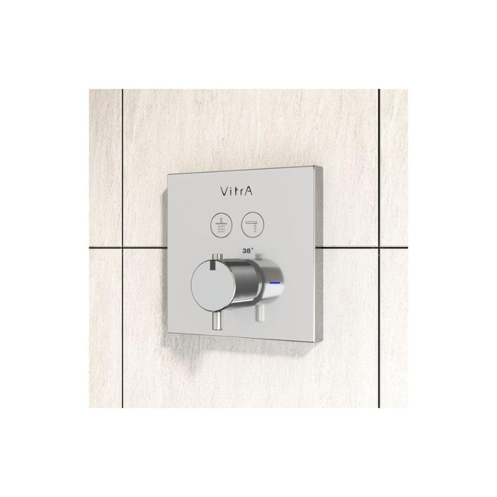 VitrA Aquacontrol Concealed Thermostatic 2-Way Bath Mixer - Unbeatable Bathrooms