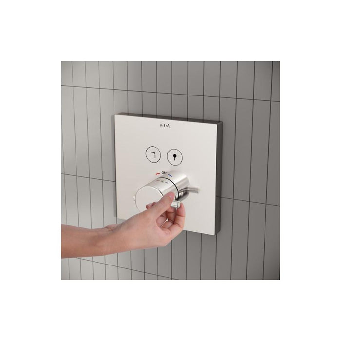 VitrA Aquacontrol Concealed Thermostatic 2-Way Bath Mixer - Unbeatable Bathrooms