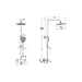 VitrA Aquaheat Bliss 250 Thermostatic Shower Column - Chrome - Unbeatable Bathrooms