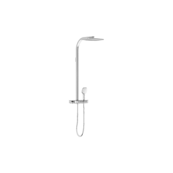 VitrA Aquaheat Charm 360 Shower Column w/Shelf - Chrome - Unbeatable Bathrooms