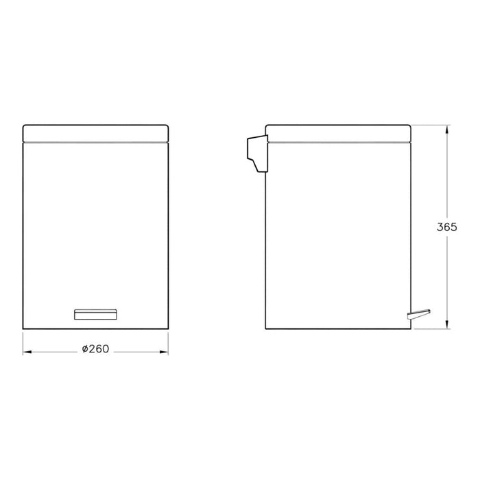 VitrA Arkitekta Waste Bin - Unbeatable Bathrooms