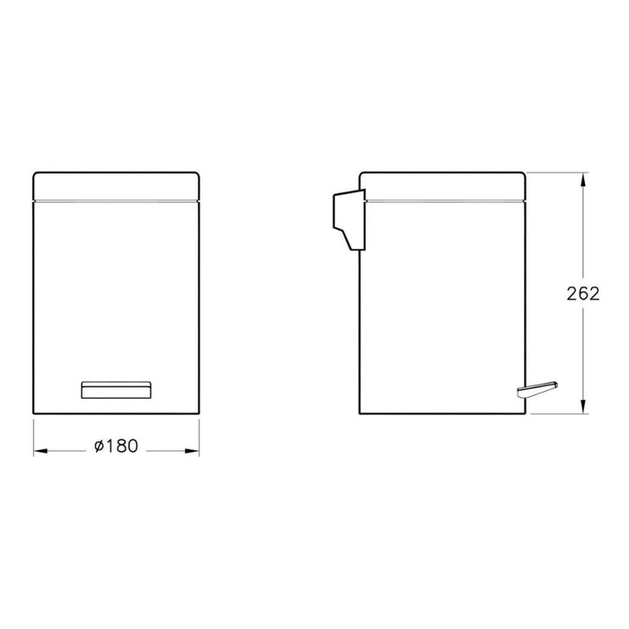 VitrA Arkitekta Waste Bin - Unbeatable Bathrooms