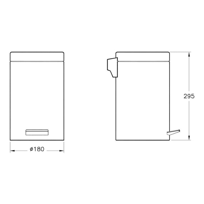 VitrA Arkitekta Waste Bin - Unbeatable Bathrooms