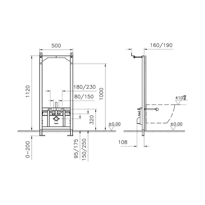 VitrA Bidet Frame - Unbeatable Bathrooms