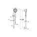 VitrA Bliss 3-Function Hand Shower With Slide Rail - Unbeatable Bathrooms