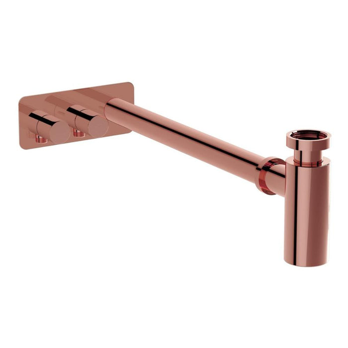 VitrA Bottle Trap for Basins w/Isolation Taps (Asymmetric) - Unbeatable Bathrooms