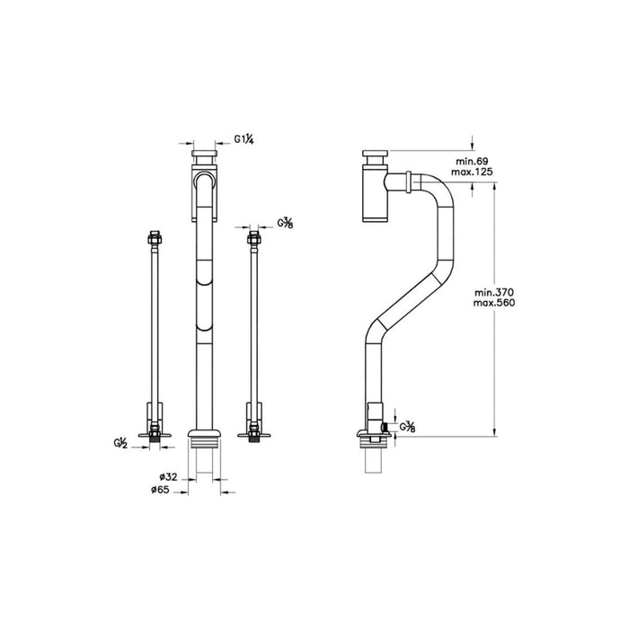 VitrA Bottle Trap for Plural Monoblock Basins - Chrome - Unbeatable Bathrooms