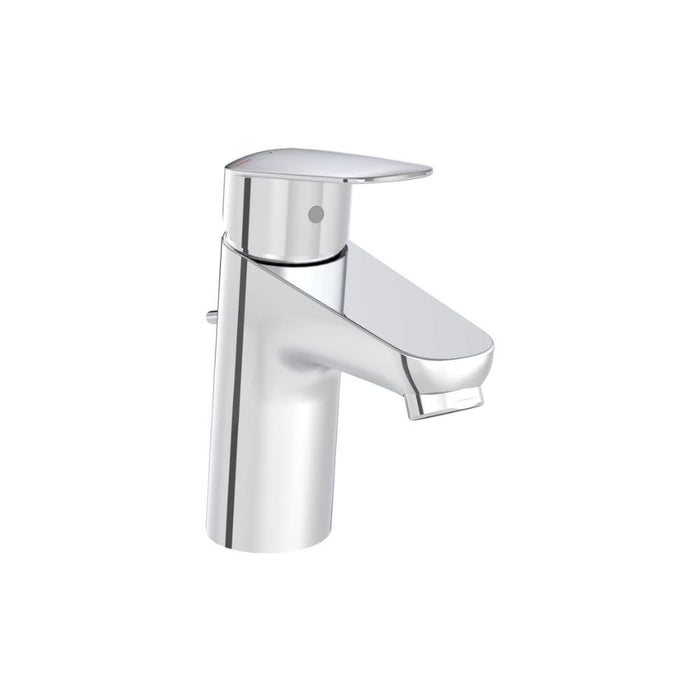 VitrA Flow Round Basin Mixer w/Waste Lever - Chrome - Unbeatable Bathrooms