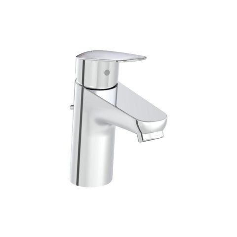 VitrA Flow Round Basin Mixer w/Waste Lever - Chrome - Unbeatable Bathrooms