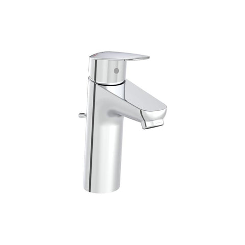 VitrA Flow Round Large Basin Mixer w/Waste Lever - Chrome - Unbeatable Bathrooms
