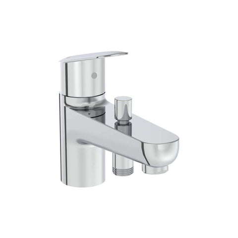 VitrA Flow Round Monohole Bath/Shower Mixer - Chrome - Unbeatable Bathrooms