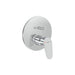 VitrA Flow Round Wall Mounted Bath Mixer Valve - Chrome - Unbeatable Bathrooms