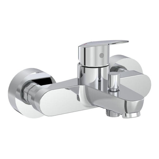 VitrA Flow Round Wall Mounted Bath/Shower Mixer - Chrome - Unbeatable Bathrooms