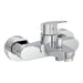 VitrA Flow Round Wall Mounted Bath/Shower Mixer - Chrome - Unbeatable Bathrooms