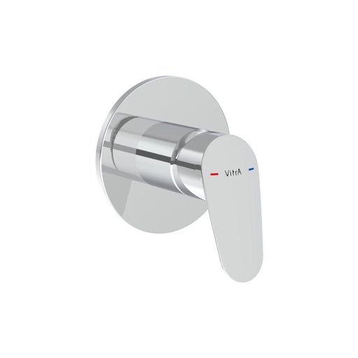 VitrA Flow Round Wall Mounted Shower Valve - Chrome - Unbeatable Bathrooms