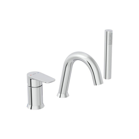 VitrA Flow Soft 3-Hole Bath/Shower Mixer - Unbeatable Bathrooms