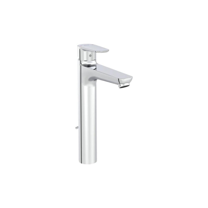 VitrA Flow Soft Tall Basin Mixer w/Waste Lever - Unbeatable Bathrooms